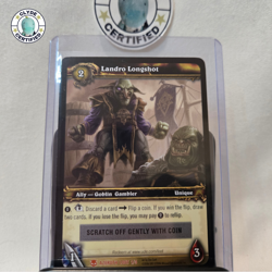 World of Warcraft TCG Landro Longshot - Unscratched Loot Card RARE - Image 1