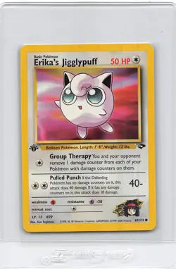 ERIKA’S JIGGLYPUFF 69/132 - 1ST EDITION - Gym Challenge - Pokemon Card - NM - Image 1