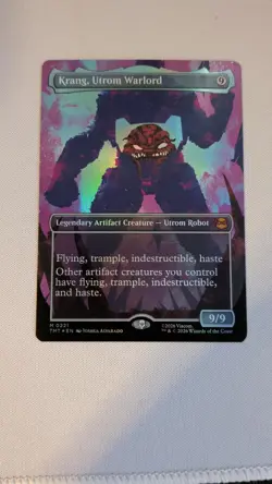 Krang, Utrom Warlord (Borderless) 0221 Magic: The Gathering Foil TMNT - Image 2