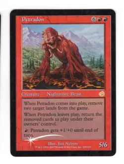 Petradon 2002 Torment FOIL Red Rare Creature MTG LP - Image 1