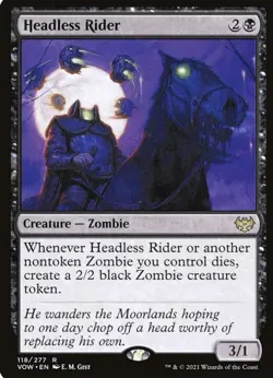 MTG Magic the Gathering Headless Rider (118/596) Innistrad Crimson Vow LP - Image 1