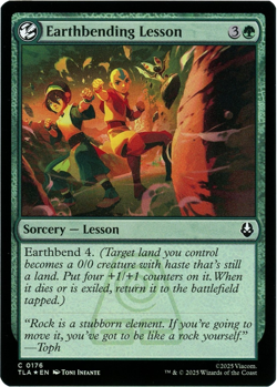 Earthbending Lesson (Foil) - 0176 - Avatar: The Last Airbender TLA - MTG - NM/M - Image 1