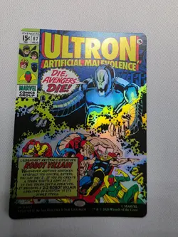 MTG Ultron, Artificial Malevolence Borderless Foil M 0401 MSH Marvel 2028 - Image 1