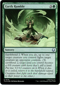 Earth Rumble (Foil) - 0174 - Avatar: The Last Airbender TLA - MTG - NM/M - Image 1