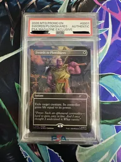 Magic Con Las Vegas 2026 Exclusive Swords To Plowshares PSA Thanos Limited Ed. - Image 1