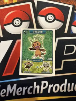 Rare POKEMON EVOLUTIONS STICKER Chespin - Quilladin - And More FULL ART Low Pop - Image 1
