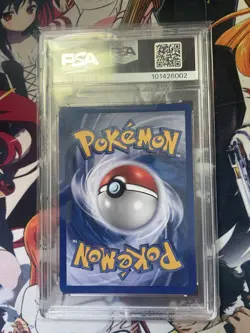 2006 POKEMON EX DRAGON FRONTIERS MEGANIUM #4/101 REVERSE STAMPED HOLO PSA 9 C P1 - Image 2