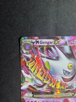 Pokemon TCG M Gengar EX XY166 Full Art Holo Promo Mega Gengar 210 HP - Image 3