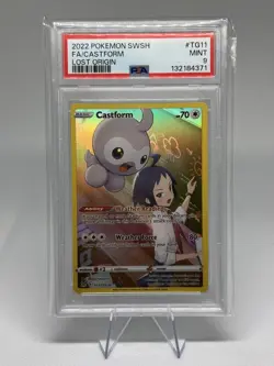 CASTFORM #TG11/TG30 PSA 9 • 2022 POKEMON SWORD & SHIELD LOST ORIGIN FULL ART - Image 1