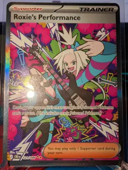 Pokemon Roxie's Performance 121/086 SIR Chaos Rising Special Illustration Rare - Image 1