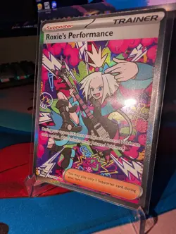 Pokemon Roxie's Performance 121/086 SIR Chaos Rising Special Illustration Rare - Image 3