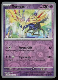 Xerneas 088/191 Uncommon Surging Sparks Pokemon Reverse Holo Near Mint - Image 1