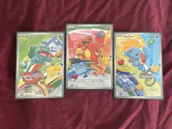 Pokemon First Partner Illustration Collection Series 1 Kanto GEN 1 Starters Set - Image 1
