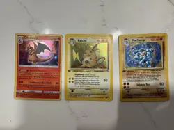 Pokemon Raichu 14/62 Fossil 1st Edition Holo Charizard SM226 Machamp 8/102 1st E - Image 1
