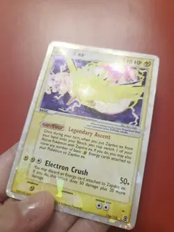 Pokemon EX FireRed & LeafGreen ZAPDOS EX Cracked Ice Holo 116/112 HP - Image 2