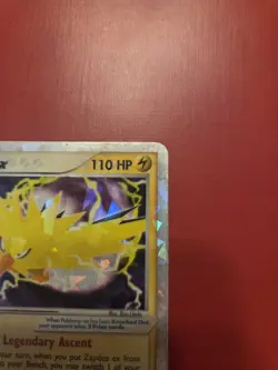 Pokemon EX FireRed & LeafGreen ZAPDOS EX Cracked Ice Holo 116/112 HP - Image 5