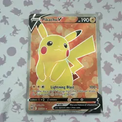 Pokemon TCG Pikachu V SWSH: Sword & Shield Promo Holo Promo 190 HP SWSH063 - Image 1