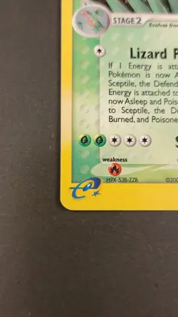 Sceptile EX Ruby & Sapphire Holo Rare 11/109 English - Image 5