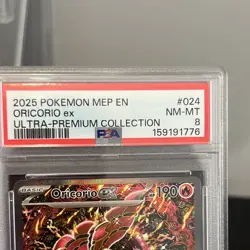 The Pokemon Company Pokemon TCG Oricorio ex 024 ME Promo Holo PSA 8 - Image 2