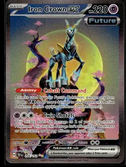 Iron Crown ex 206/162 Special Illustration Rare Temporal Forces Pokemon NM - Image 1