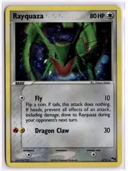 Rayquaza 3/17 Rare POP Series 1 Pokemon Holo Lightly Played - Image 1
