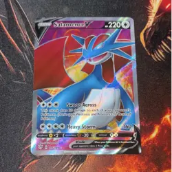 Pokemon TCG Salamence V 185/189 Darkness Ablaze Ultra Rare Full Art Holo 220 HP - Image 1