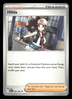 Hilda 084/086 White Flare NM/M Pokemon - Image 1