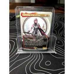 MTG - Lightning, Army of One (0320) (Borderless) M FINAL FANTASY 320 LP-NM - Image 1