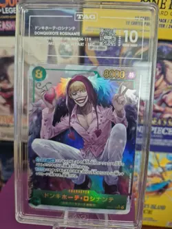Donquixote Rosinante Secret Rare Kingdoms of Intrigue OP04-119 TAG 10 - Image 1