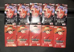 One Piece OP-13 (Qty. 5) & Op-16 (Qty. 5) Sleeved Blister Packs - Lot of 10 - Image 1