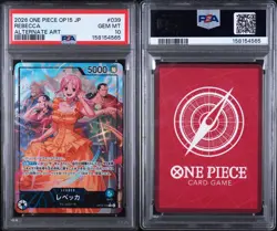 2026 ONE PIECE JAPANESE OP15-ADVENTURE ON KAMI'S ISLAND #039 REBECCA PSA 10 - Image 3