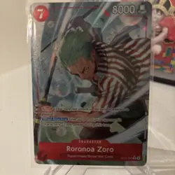 One Piece TCG–The Azure Sea's Seven– Roronoa Zoro OP14-015–R Alt Art–English–NM - Image 1