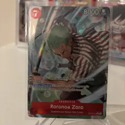 One Piece TCG–The Azure Sea's Seven– Roronoa Zoro OP14-015–R Alt Art–English–NM - Image 2