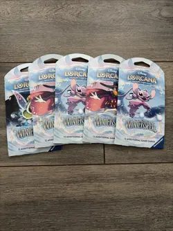 (Lot of 5) Disney Lorcana: Winterspell Sleeved Booster Packs - Image 1