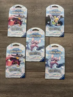 (Lot of 5) Disney Lorcana: Winterspell Sleeved Booster Packs - Image 2