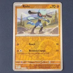 Riolu 113/198 - Scarlet & Violet - Common Reverse Holo Pokemon Card - NM - Image 1