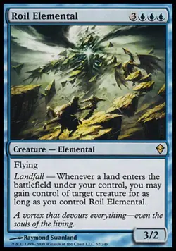 Roil Elemental - Medium Play MTG Zendikar - Image 1