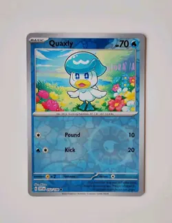 052/198 QUAXLY REVERSE HOLO SCARLET & VIOLET POKEMON CARD PACK FRESH 2023. - Image 1