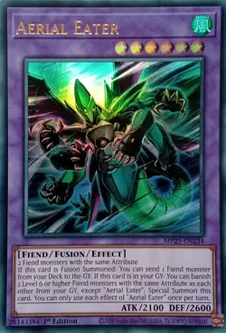MP25-EN234 AERIAL EATER ULTRA RARE 1ST EDITION YuGiOh CARD - Image 1