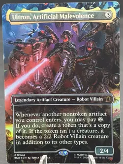 Ultron, Artificial Malevolence - Borderless Foil - MTG Marvel Super #344 - Image 1