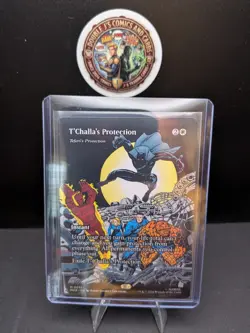 MTG Marvel T'Challa's Protection Mythic Instant Alt Art 0051 - Image 1