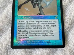 Magic the Gathering MTG 1x Foil Day of the Dragons Scourge HP - Image 3