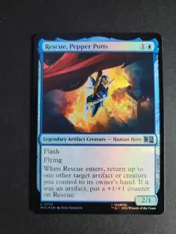 Rescue, Pepper Potts (Foil) Uncommon MTG Marvel Super Heroes Commander - Image 1