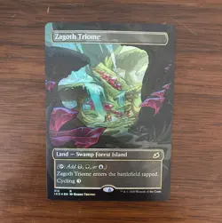Zagoth Triome Foil - Ikoria: Lair of Behemoths Rare Showcase Borderless Foil 313 - Image 1