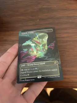 Zagoth Triome Foil - Ikoria: Lair of Behemoths Rare Showcase Borderless Foil 313 - Image 3