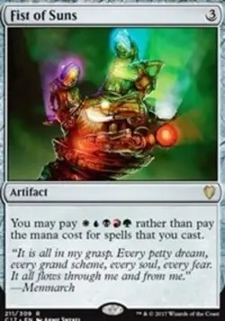 Moderate Play, English MTG Regular Fist of Suns Commander 2017 Magic the Gatheri - Image 1