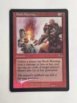 MTG Book Burning Judgment Foil Common NM - Image 1