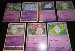 7 Togepi, Togetic & Togekiss Pokemon Cards. NM - Image 1
