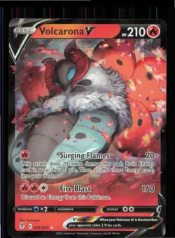 Volcarona V 021/203 Holo V Rare Evolving Skies Pokemon Near Mint - Image 1
