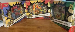 (3) Pokemon Ascended Heroes Mega ex Box: Feraligator, Emboar, & Meganium - Image 1